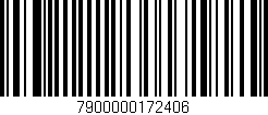 Código de barras (EAN, GTIN, SKU, ISBN): '7900000172406'