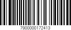 Código de barras (EAN, GTIN, SKU, ISBN): '7900000172413'