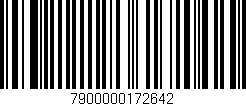 Código de barras (EAN, GTIN, SKU, ISBN): '7900000172642'