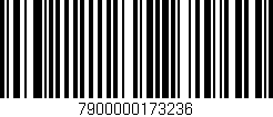 Código de barras (EAN, GTIN, SKU, ISBN): '7900000173236'