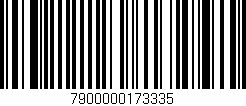 Código de barras (EAN, GTIN, SKU, ISBN): '7900000173335'