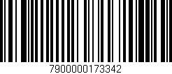 Código de barras (EAN, GTIN, SKU, ISBN): '7900000173342'