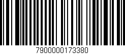 Código de barras (EAN, GTIN, SKU, ISBN): '7900000173380'