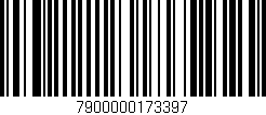 Código de barras (EAN, GTIN, SKU, ISBN): '7900000173397'