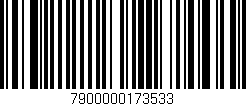 Código de barras (EAN, GTIN, SKU, ISBN): '7900000173533'