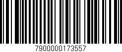 Código de barras (EAN, GTIN, SKU, ISBN): '7900000173557'