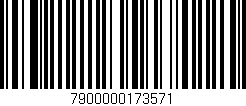 Código de barras (EAN, GTIN, SKU, ISBN): '7900000173571'
