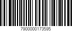 Código de barras (EAN, GTIN, SKU, ISBN): '7900000173595'