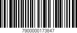 Código de barras (EAN, GTIN, SKU, ISBN): '7900000173847'