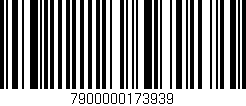 Código de barras (EAN, GTIN, SKU, ISBN): '7900000173939'