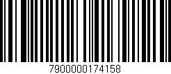 Código de barras (EAN, GTIN, SKU, ISBN): '7900000174158'