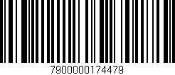 Código de barras (EAN, GTIN, SKU, ISBN): '7900000174479'