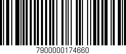Código de barras (EAN, GTIN, SKU, ISBN): '7900000174660'