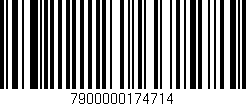 Código de barras (EAN, GTIN, SKU, ISBN): '7900000174714'