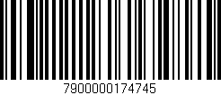 Código de barras (EAN, GTIN, SKU, ISBN): '7900000174745'