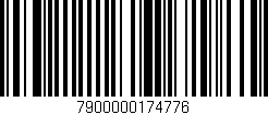 Código de barras (EAN, GTIN, SKU, ISBN): '7900000174776'