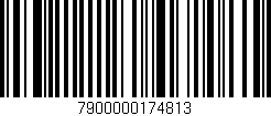 Código de barras (EAN, GTIN, SKU, ISBN): '7900000174813'