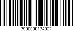Código de barras (EAN, GTIN, SKU, ISBN): '7900000174837'