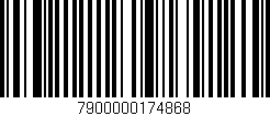 Código de barras (EAN, GTIN, SKU, ISBN): '7900000174868'