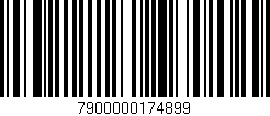 Código de barras (EAN, GTIN, SKU, ISBN): '7900000174899'