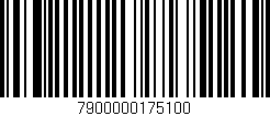 Código de barras (EAN, GTIN, SKU, ISBN): '7900000175100'