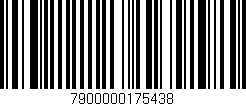 Código de barras (EAN, GTIN, SKU, ISBN): '7900000175438'