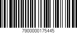 Código de barras (EAN, GTIN, SKU, ISBN): '7900000175445'