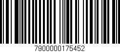 Código de barras (EAN, GTIN, SKU, ISBN): '7900000175452'