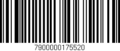 Código de barras (EAN, GTIN, SKU, ISBN): '7900000175520'