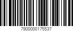 Código de barras (EAN, GTIN, SKU, ISBN): '7900000175537'