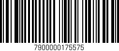 Código de barras (EAN, GTIN, SKU, ISBN): '7900000175575'