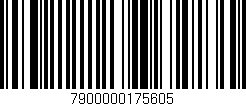 Código de barras (EAN, GTIN, SKU, ISBN): '7900000175605'