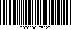 Código de barras (EAN, GTIN, SKU, ISBN): '7900000175728'