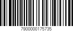 Código de barras (EAN, GTIN, SKU, ISBN): '7900000175735'