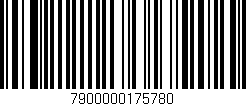 Código de barras (EAN, GTIN, SKU, ISBN): '7900000175780'