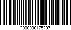 Código de barras (EAN, GTIN, SKU, ISBN): '7900000175797'