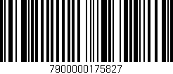 Código de barras (EAN, GTIN, SKU, ISBN): '7900000175827'