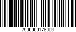 Código de barras (EAN, GTIN, SKU, ISBN): '7900000176008'