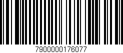 Código de barras (EAN, GTIN, SKU, ISBN): '7900000176077'