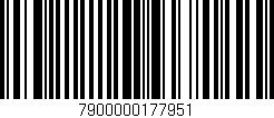 Código de barras (EAN, GTIN, SKU, ISBN): '7900000177951'