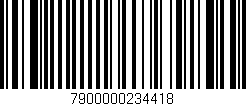 Código de barras (EAN, GTIN, SKU, ISBN): '7900000234418'