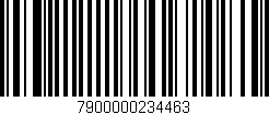 Código de barras (EAN, GTIN, SKU, ISBN): '7900000234463'