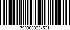 Código de barras (EAN, GTIN, SKU, ISBN): '7900000234531'