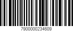 Código de barras (EAN, GTIN, SKU, ISBN): '7900000234609'