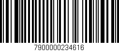 Código de barras (EAN, GTIN, SKU, ISBN): '7900000234616'