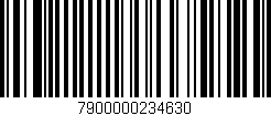 Código de barras (EAN, GTIN, SKU, ISBN): '7900000234630'