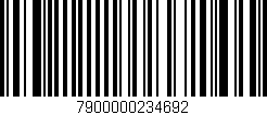 Código de barras (EAN, GTIN, SKU, ISBN): '7900000234692'