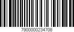 Código de barras (EAN, GTIN, SKU, ISBN): '7900000234708'