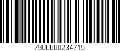 Código de barras (EAN, GTIN, SKU, ISBN): '7900000234715'
