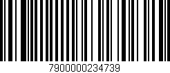 Código de barras (EAN, GTIN, SKU, ISBN): '7900000234739'